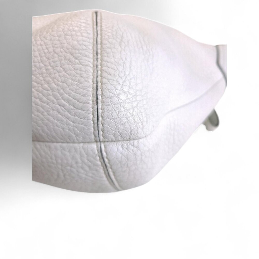 COACH ERGO Pebbled Leather Bag Ivory Y2K - Picture 7 of 8